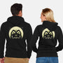 Half Moon Witchy Cat-Unisex-Zip-Up-Sweatshirt-xMorfina
