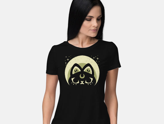 Half Moon Witchy Cat