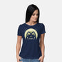 Half Moon Witchy Cat-Womens-Basic-Tee-xMorfina