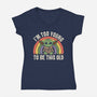 To Young To Be This Old-Womens-V-Neck-Tee-turborat14