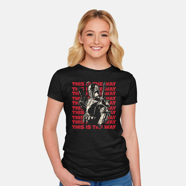 Way Of The Hunter-Womens-Fitted-Tee-turborat14