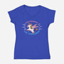 Majestic Unicorn-Womens-V-Neck-Tee-hbdesign