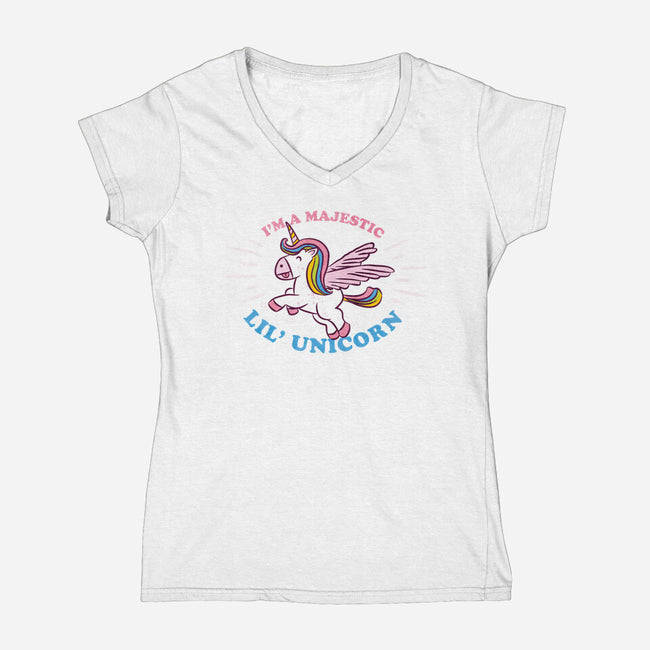 Majestic Unicorn-Womens-V-Neck-Tee-hbdesign