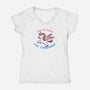 Majestic Unicorn-Womens-V-Neck-Tee-hbdesign