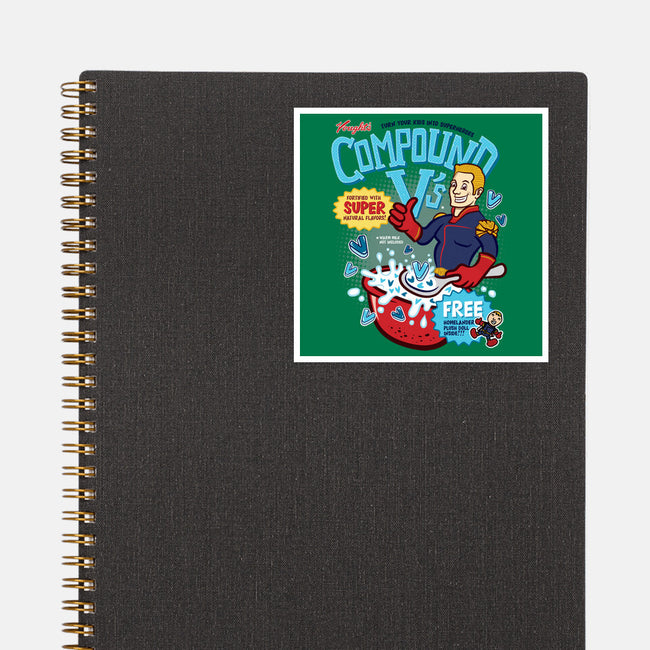 Compound Vs Cereal-None-Glossy-Sticker-hbdesign