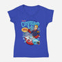 Compound Vs Cereal-Womens-V-Neck-Tee-hbdesign