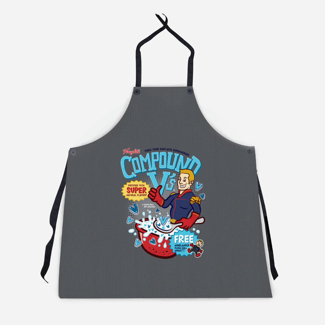 Compound Vs Cereal-Unisex-Kitchen-Apron-hbdesign
