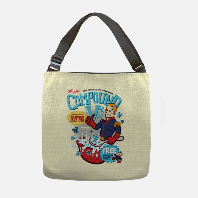 Compound Vs Cereal-None-Adjustable Tote-Bag-hbdesign