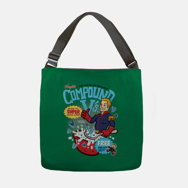 Compound Vs Cereal-None-Adjustable Tote-Bag-hbdesign