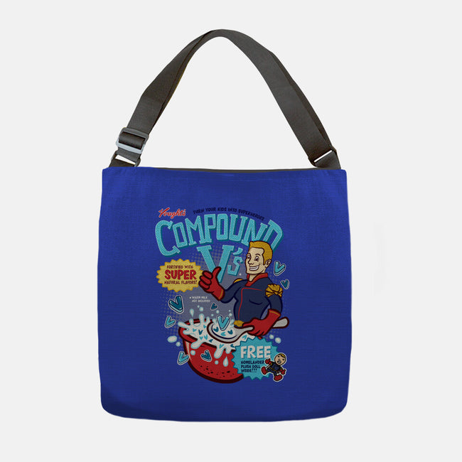 Compound Vs Cereal-None-Adjustable Tote-Bag-hbdesign
