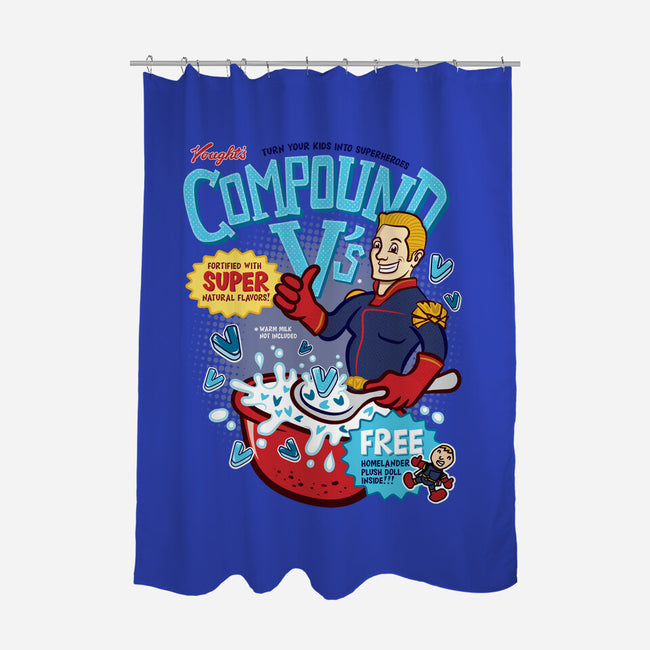 Compound Vs Cereal-None-Polyester-Shower Curtain-hbdesign