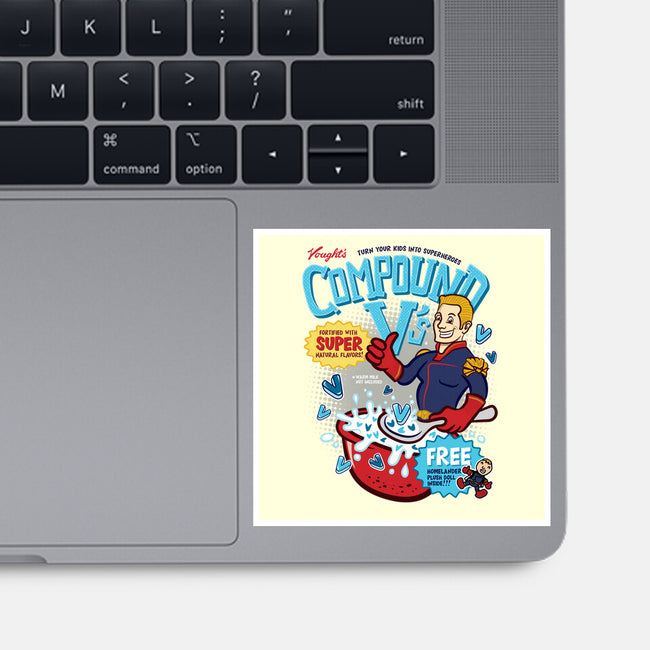 Compound Vs Cereal-None-Glossy-Sticker-hbdesign