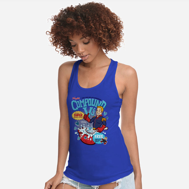 Compound Vs Cereal-Womens-Racerback-Tank-hbdesign