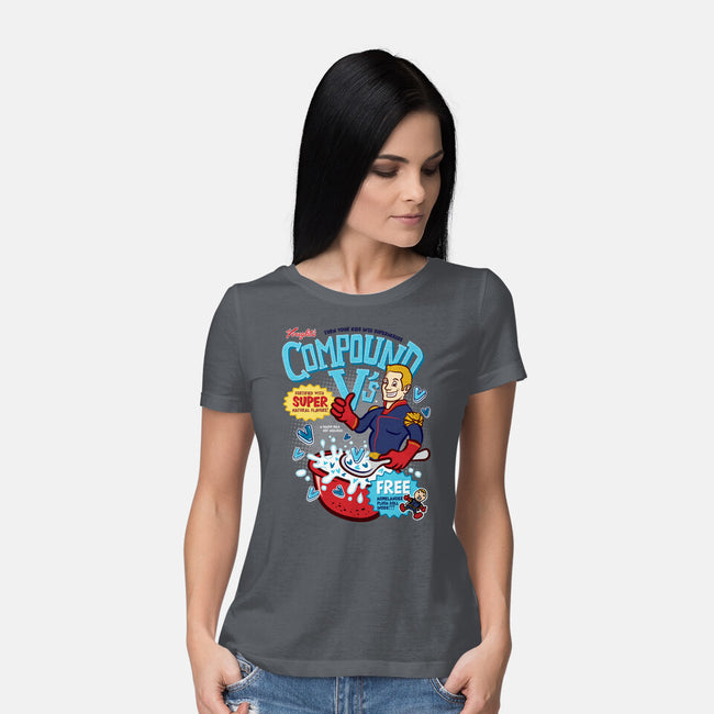 Compound Vs Cereal-Womens-Basic-Tee-hbdesign