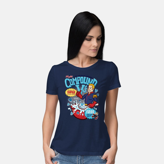 Compound Vs Cereal-Womens-Basic-Tee-hbdesign