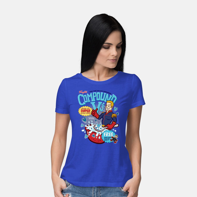 Compound Vs Cereal-Womens-Basic-Tee-hbdesign