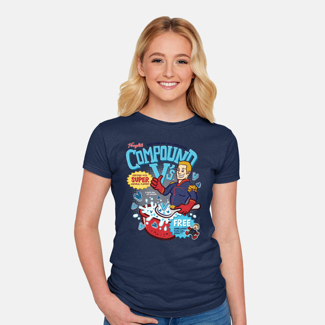Compound Vs Cereal-Womens-Fitted-Tee-hbdesign