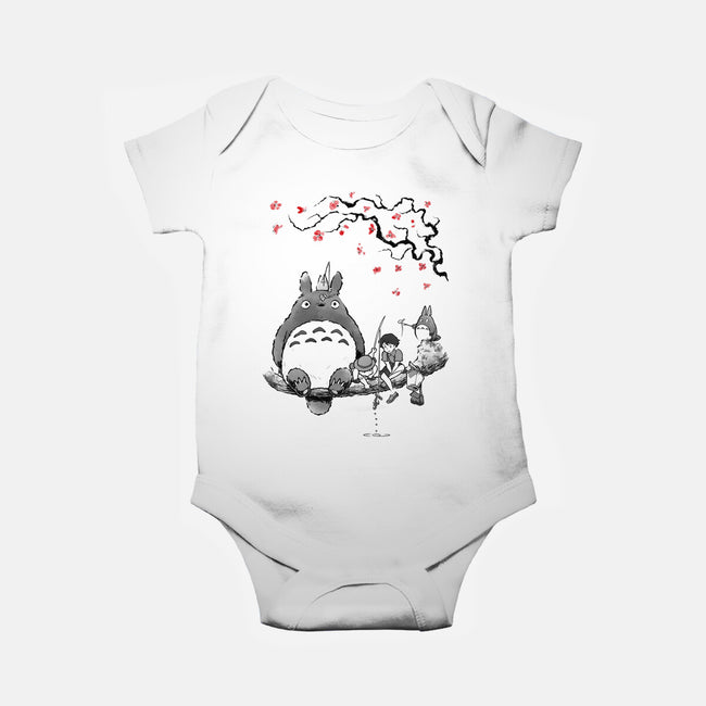 Mystic Forest Friend Sumi-E-Baby-Basic-Onesie-Astrobot Invention