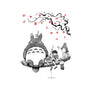 Mystic Forest Friend Sumi-E-Unisex-Zip-Up-Sweatshirt-Astrobot Invention