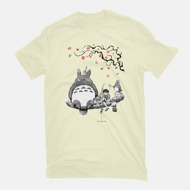 Mystic Forest Friend Sumi-E-Mens-Basic-Tee-Astrobot Invention