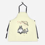 Mystic Forest Friend Sumi-E-Unisex-Kitchen-Apron-Astrobot Invention