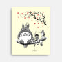 Mystic Forest Friend Sumi-E-None-Stretched-Canvas-Astrobot Invention