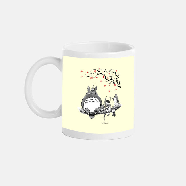 Mystic Forest Friend Sumi-E-None-Mug-Drinkware-Astrobot Invention