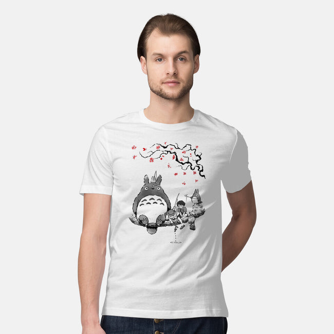 Mystic Forest Friend Sumi-E-Mens-Premium-Tee-Astrobot Invention