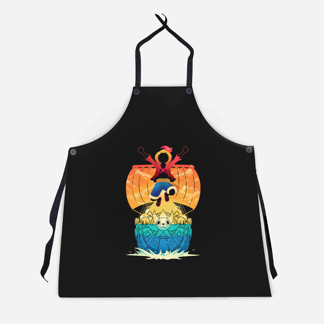 Adventure Never Sinks-Unisex-Kitchen-Apron-sachpica