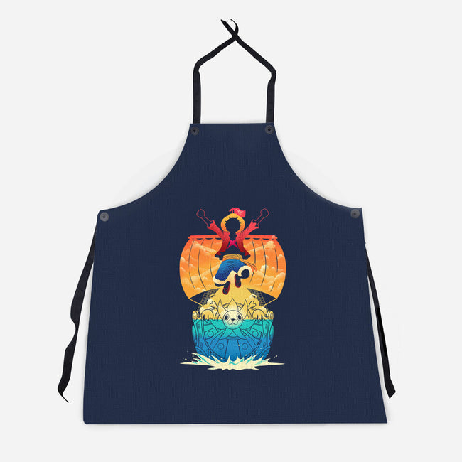 Adventure Never Sinks-Unisex-Kitchen-Apron-sachpica