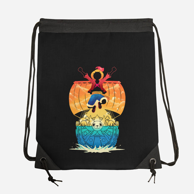 Adventure Never Sinks-None-Drawstring-Bag-sachpica