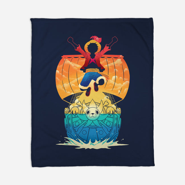 Adventure Never Sinks-None-Fleece-Blanket-sachpica