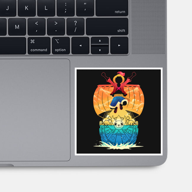 Adventure Never Sinks-None-Glossy-Sticker-sachpica