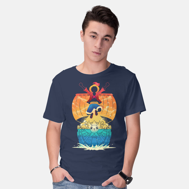 Adventure Never Sinks-Mens-Basic-Tee-sachpica