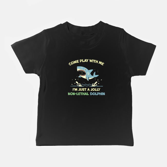 Definitely Not A Shark-Baby-Basic-Tee-BridgeWalker