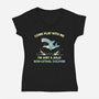 Definitely Not A Shark-Womens-V-Neck-Tee-BridgeWalker