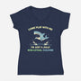 Definitely Not A Shark-Womens-V-Neck-Tee-BridgeWalker