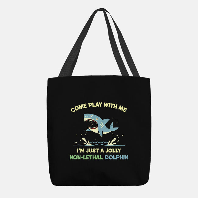Definitely Not A Shark-None-Basic Tote-Bag-BridgeWalker