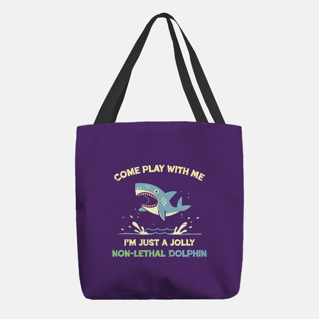 Definitely Not A Shark-None-Basic Tote-Bag-BridgeWalker