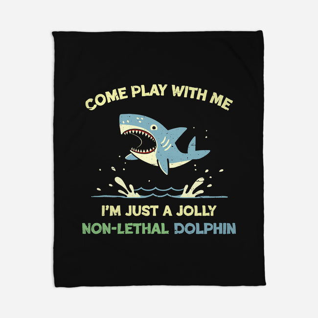 Definitely Not A Shark-None-Fleece-Blanket-BridgeWalker