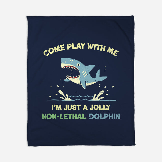 Definitely Not A Shark-None-Fleece-Blanket-BridgeWalker