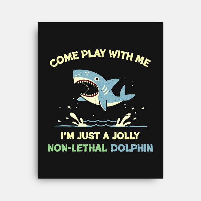 Definitely Not A Shark-None-Stretched-Canvas-BridgeWalker