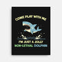 Definitely Not A Shark-None-Stretched-Canvas-BridgeWalker