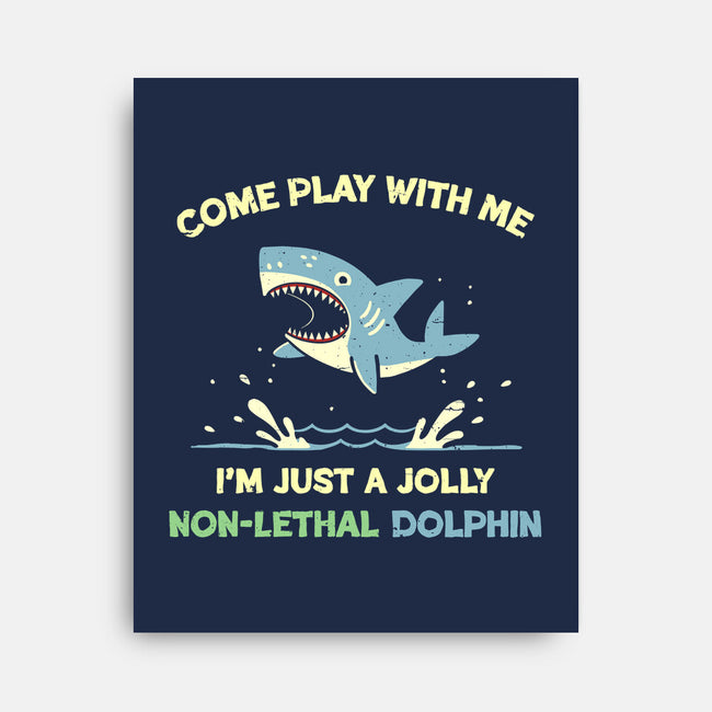 Definitely Not A Shark-None-Stretched-Canvas-BridgeWalker