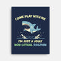 Definitely Not A Shark-None-Stretched-Canvas-BridgeWalker