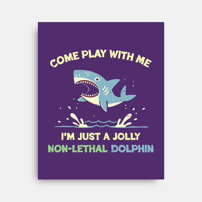 Definitely Not A Shark-None-Stretched-Canvas-BridgeWalker