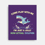 Definitely Not A Shark-None-Stretched-Canvas-BridgeWalker