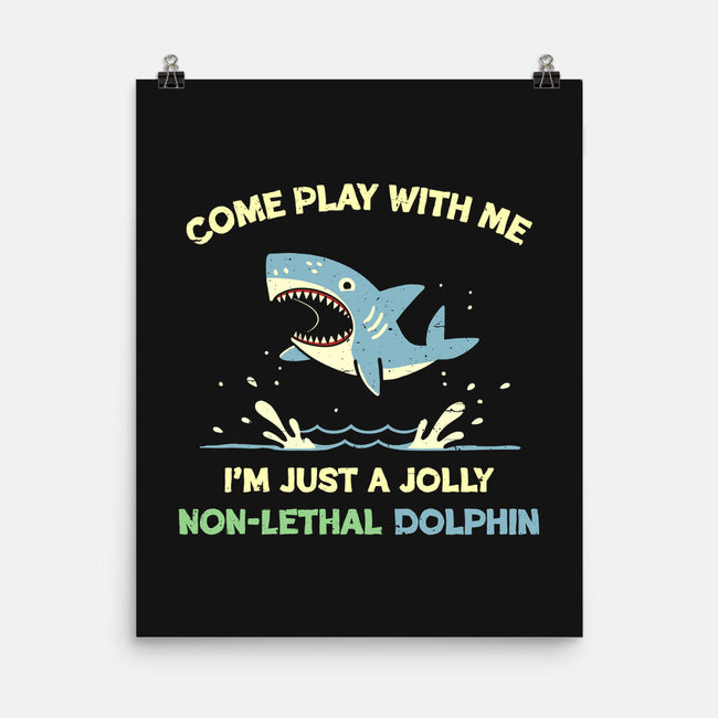 Definitely Not A Shark-None-Matte-Poster-BridgeWalker