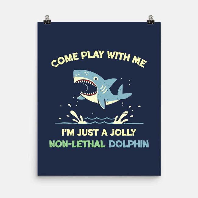Definitely Not A Shark-None-Matte-Poster-BridgeWalker