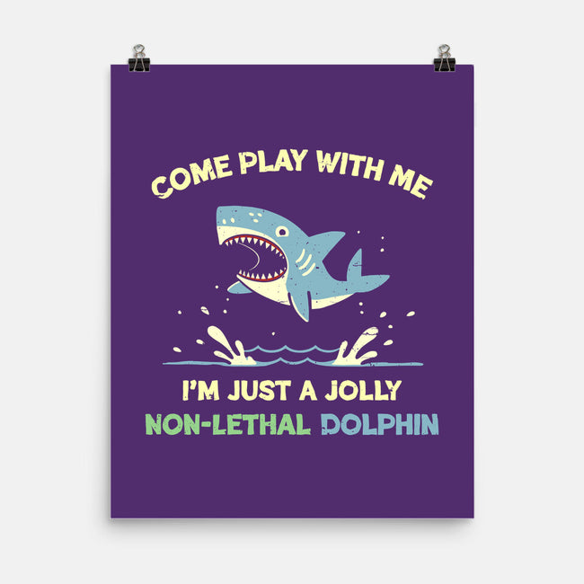 Definitely Not A Shark-None-Matte-Poster-BridgeWalker